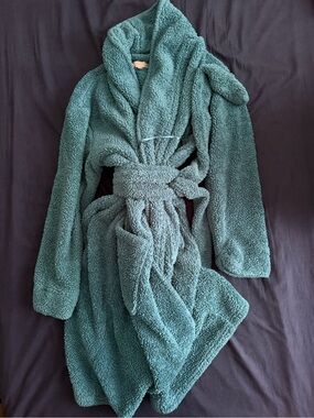 Cozy Teal Sherpa Robe